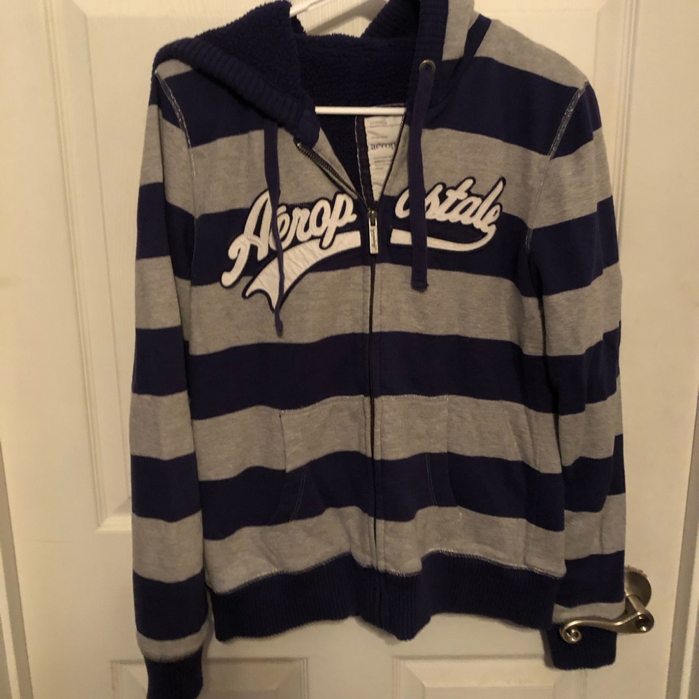 Aeropostal hooded zip sweatshirt